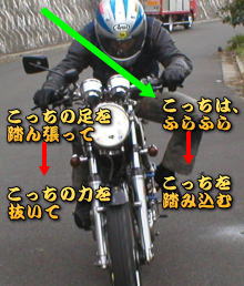 ���������A�ʂ��āA�������𓥂�ŁE�E�E