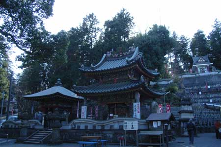山口千手観音の壁の龍