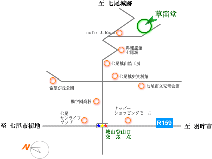 当店の位置マップ